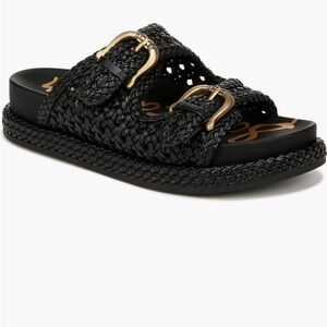 Sam Edelman Black Woven Sandals